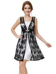 Robe de soiree короткие сексуальные дешевые женские кружевные вечерние платья для выпускного вечера черные vestido de noiva поступление Платья для подружек невесты - Цвет: Черный