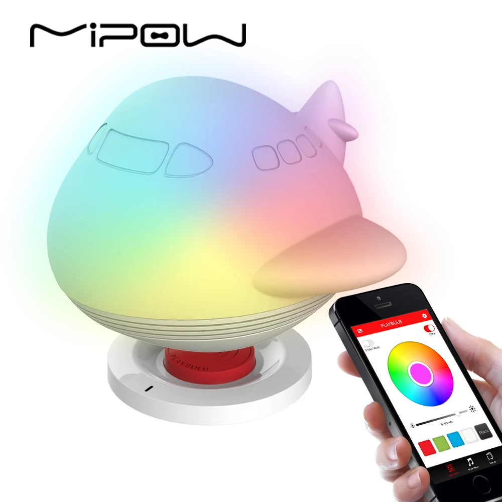 Airwhale Mipow ночник с Bluetooth динамик беспроводной заряд кран управление настольная лампа для спальни День рождения украшение подарок - Цвет: Airwhale