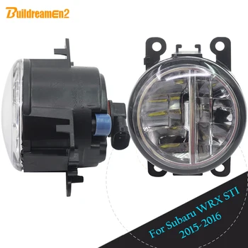 

Buildreamen2 2 X Car Accessories LED Bulb Fog Light Daytime Running Lamp DRL White 12V High Bright For Subaru WRX STI 2015 2016