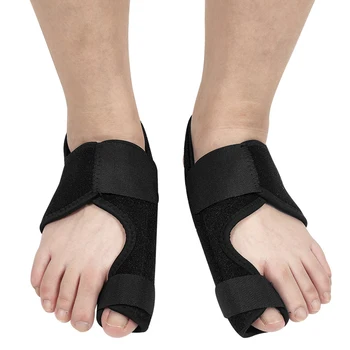

1pair Support Bunion Corrector Soft Pedicure Hallux Valgus Splint Straightener Pain Relief Orthopedic Elastic Toe Separator