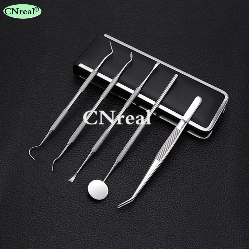 1 set Multi function Dental Kit Stainless Steel Professional Dentist Instrument with Toolkit 4