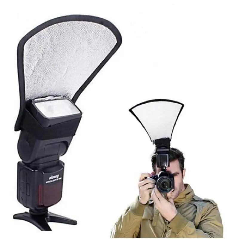 

1pcs Slr Camera Flash Shovel Camera Flash Diffuser Softbox Photo Flash Light Reflector Ceiling Light Barrier Diffuser