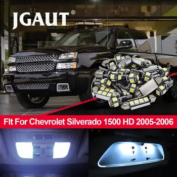 

JGAUT 16pcs Car LED Light Bulbs Interior Package Kit For Chevrolet Silverado 1500 HD 2005-2006 Dome Lights