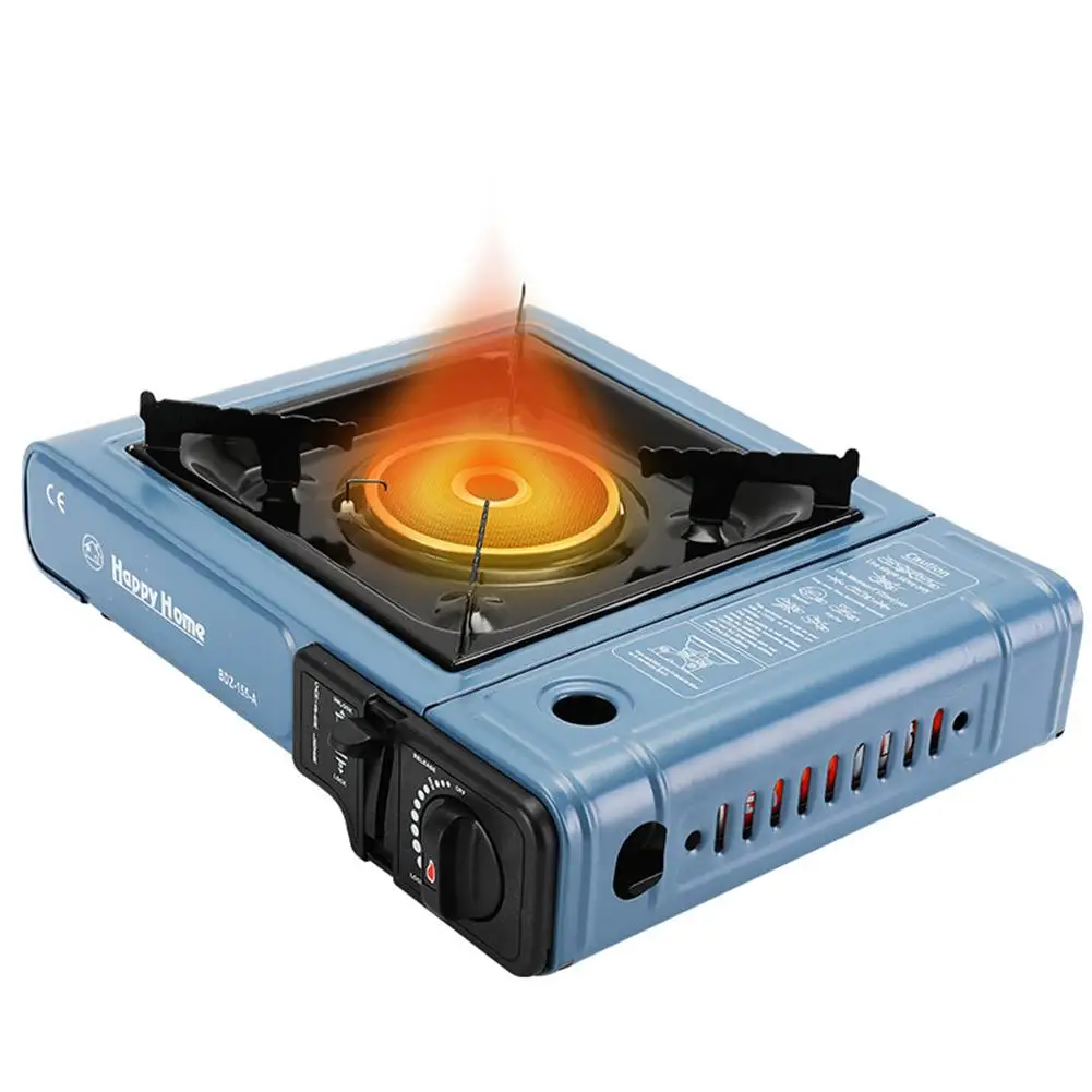 

Outdoor Portable Energy-efficient Cassette Gas Stove Four Side Windproof Stove Camping Hiking Travel Cooker Infrared Heated