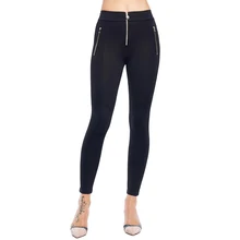 

Female Sexy Slim Stretch Woven Casual Fashion Bandage Women Zipper Tight Pencil Trousers Ladies Skinny High Waist Elastic Pants