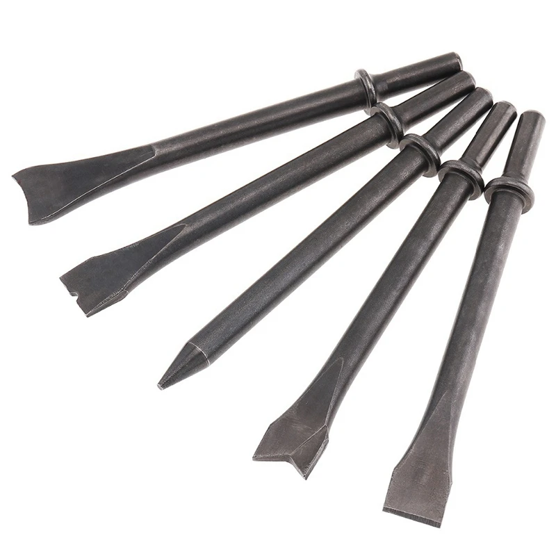 

5Pcs/Lot Air Hammer Head Air Chisel Carbon Steel Solid Impact Hammer Head Support Pneumatic Tool for Knocking / Rusting Removal