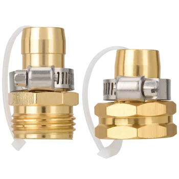 

Aluminum Garden Hose Quick Connect Set 3/4 Inch Thread Fits Standard Garden Hoses Hoses Nozzles Watering Tools