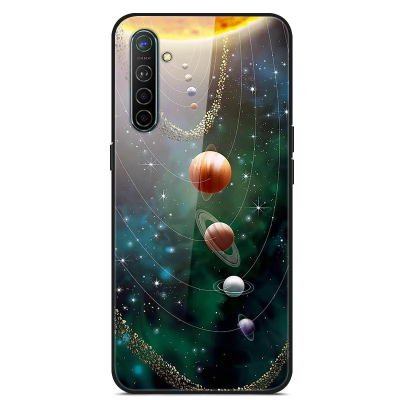 03 Чехол для OPPO Realme X2 XT, чехол из закаленного стекла, Жесткий Чехол для телефона, чехол для OPPO Realme XT Global X2, ТПУ бампер, чехол s RealmeX2 - Цвет: 03