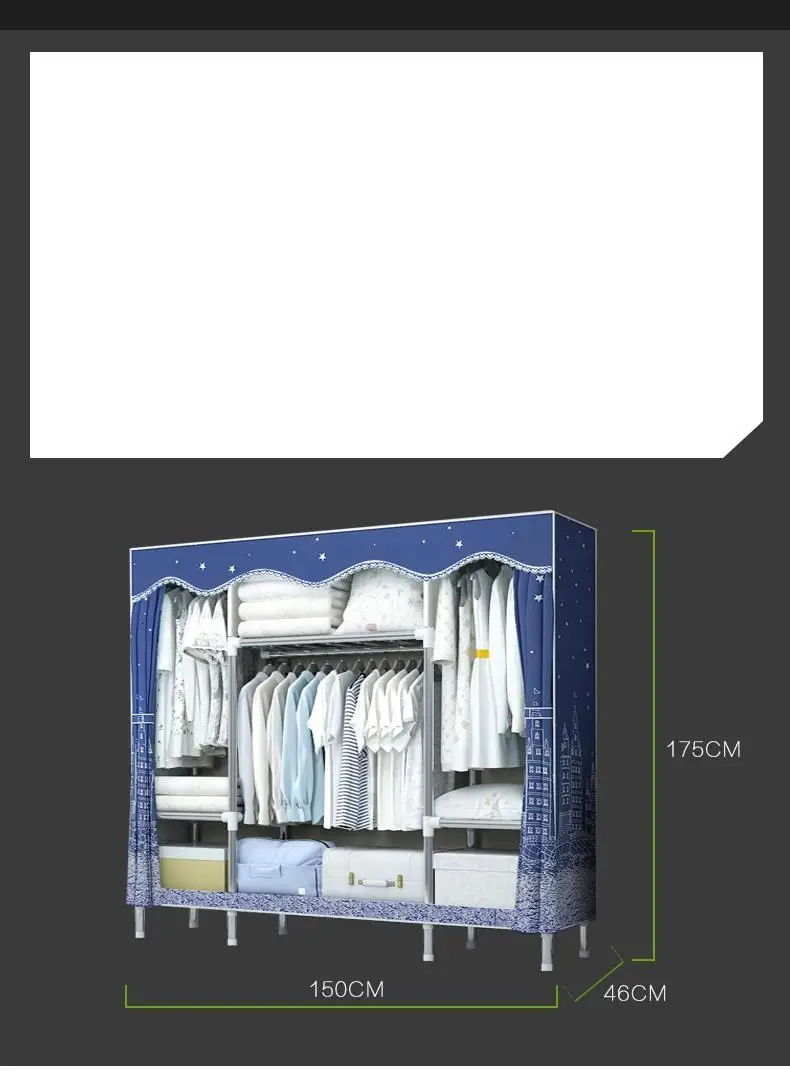 Ropa Armario Tela Meuble Placard De Range Penderie Ropero Mueble Closet Guarda Roupa мебель для спальни шкаф