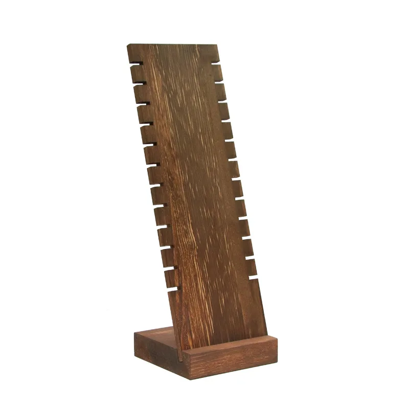 New Wood Jewelry Display Stand Necklace Holder Pendant Long Chain Hanging Organizer Board