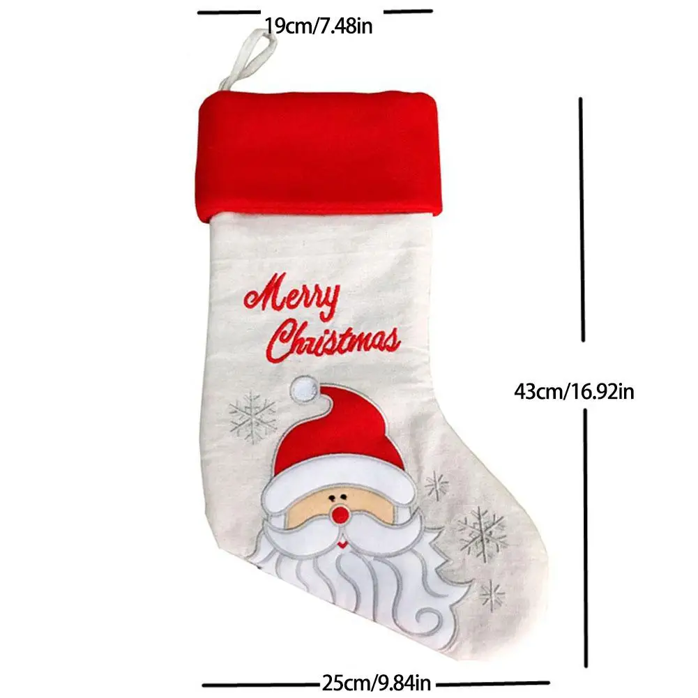 Рождественские чулки, носки Санта Клауса, Подарочная сумка, детские рождественские украшения, мешок конфет, безделушка, рождественские украшения, принадлежности# EW
