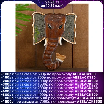 

Souvenir interior Head elephant tree 25x5x30 cm 4575568