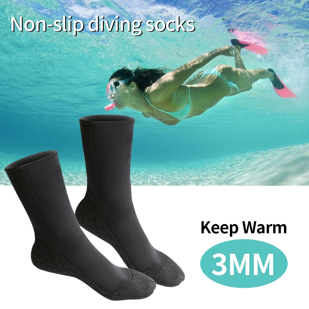 Water Sports 3mm Neoprene Water Shoes Beach Booties Warming Snorkeling