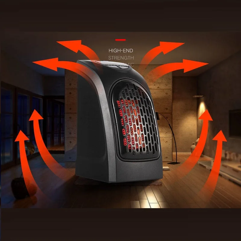 

Wall-Mounted Mini Electric Heater Air Heater Portable Plug-in Personal Space Heater Hand Warmer Bedroom Office Electric Heater