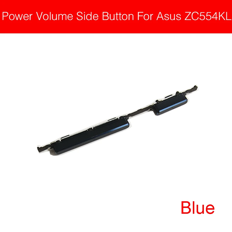 Кнопка питания и громкости гибкий кабель для ASUS Zenfone4 Max Pro ZC554KL Боковая кнопка переключения управления гибкий ленточный кабель запасные части - Цвет: Blue
