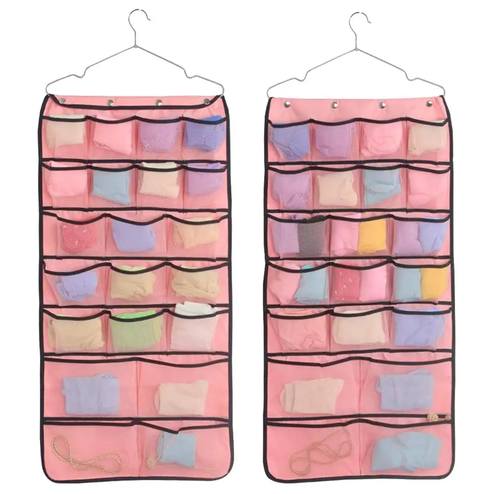 42/31-Pocket Wardrobe Hanging Organizers Bra Underwear Socks Storage Pouch Bag Organizer