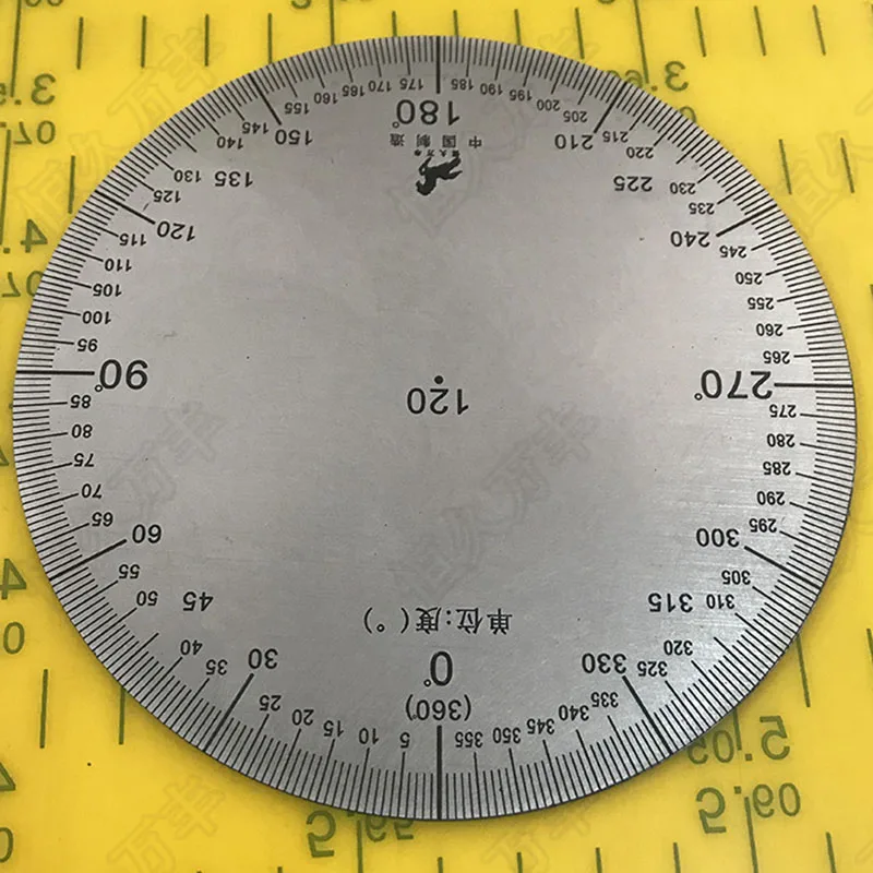 Dial no hole angle Dial Stainless steel round measuring dial 120x0x2 3