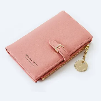 

Wristband Women Short Wallet Many Departments Female Wallets Clutch Lady Purse Zipper Coin Pocket Card Holder Ladies Carteras