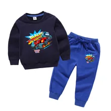 Г. Осенняя одежда для дня рождения с рисунком «Блейз и монстр машина» Детский свитер комплект из 2 предметов, хлопковый комплект с капюшоном с длинными рукавами и героями мультфильмов