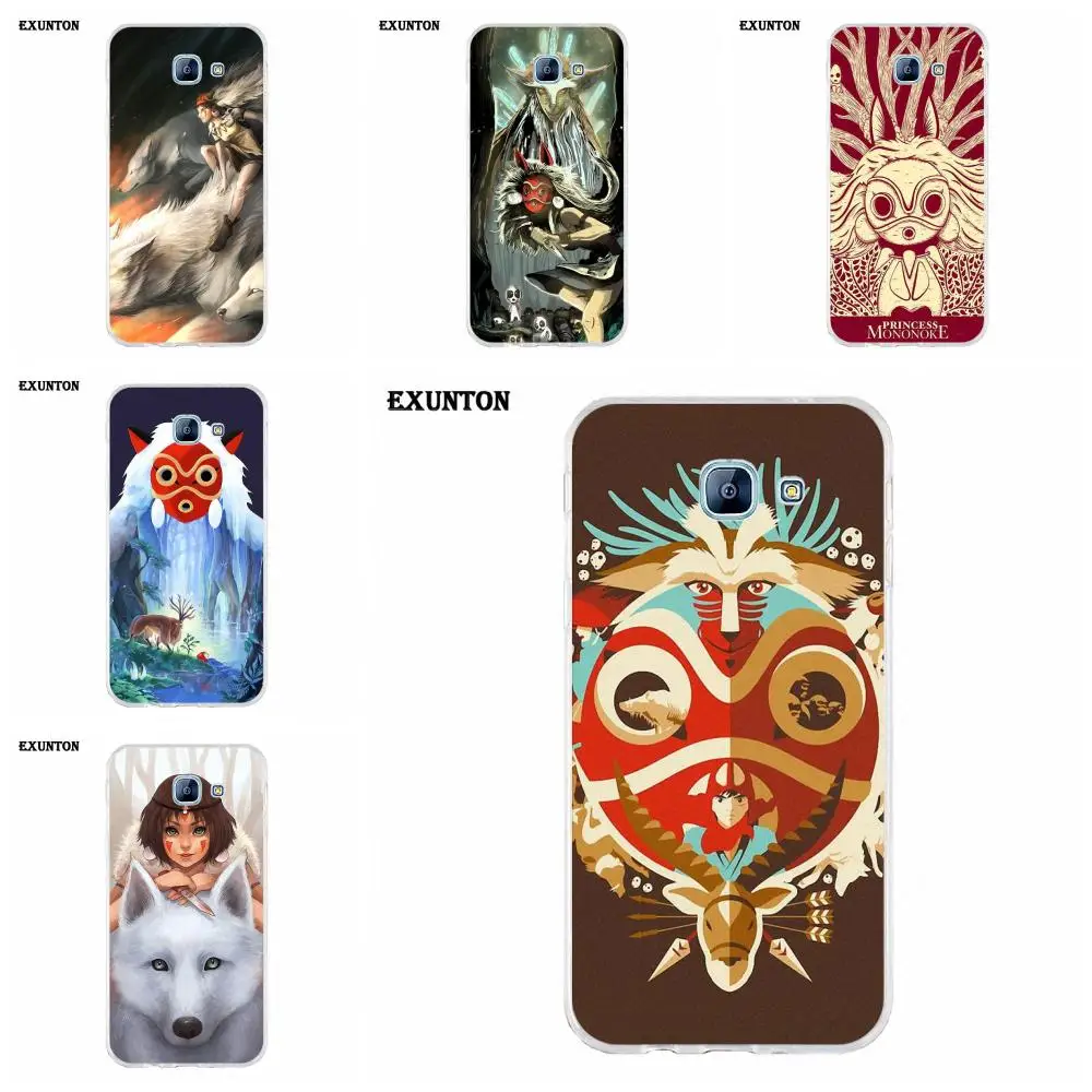 Для Galaxy A3 A5 A7 A8 A9 A9S On5 On7 Plus Pro Star 2015 2016 2017 2018 мягкие чехлы Capa Princess Mononoke Fan Art |