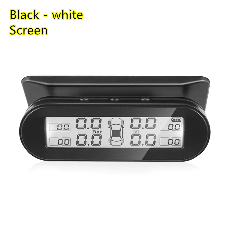 Black - white screen Универсальный USB беспроводной TPMS сигнализация давления в шинах внешний датчик черный цвет Tmps датчик анти-взрыв Автомобильная электроника - Тип: Black - white screen