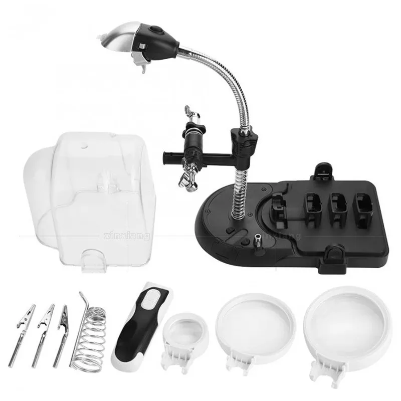 

3 kinds of multiple lens removal LED work inspection desktop handheld reading identification magnifying glass