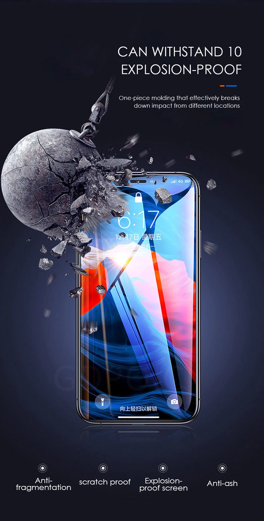 Полное покрытие, закаленное стекло для iPhone 11 Pro Max glass X XS Max XR, Защитное стекло для экрана для iPhone 6, 6s, 7, 8 Plus, X 11, пленка