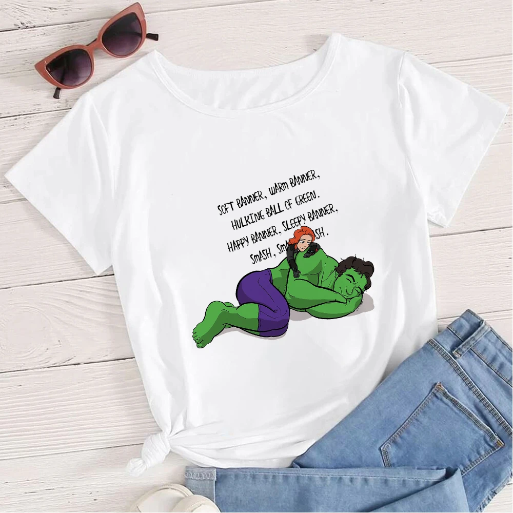 udvide morfin nedsænket Cute Hulk Is Sleeping Graphic Plus Size Women&#39;s T Shirt Marvel Street  Popular Camiseta Beautiful Top Tee Disney Cartoon Woman|Plus size Tops| -  AliExpress