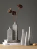 Creative Resin Vase for Home Decoration, Nordic Grey Flower Bottle, Minimalist Decor Crafts, Living Room Accessories 2