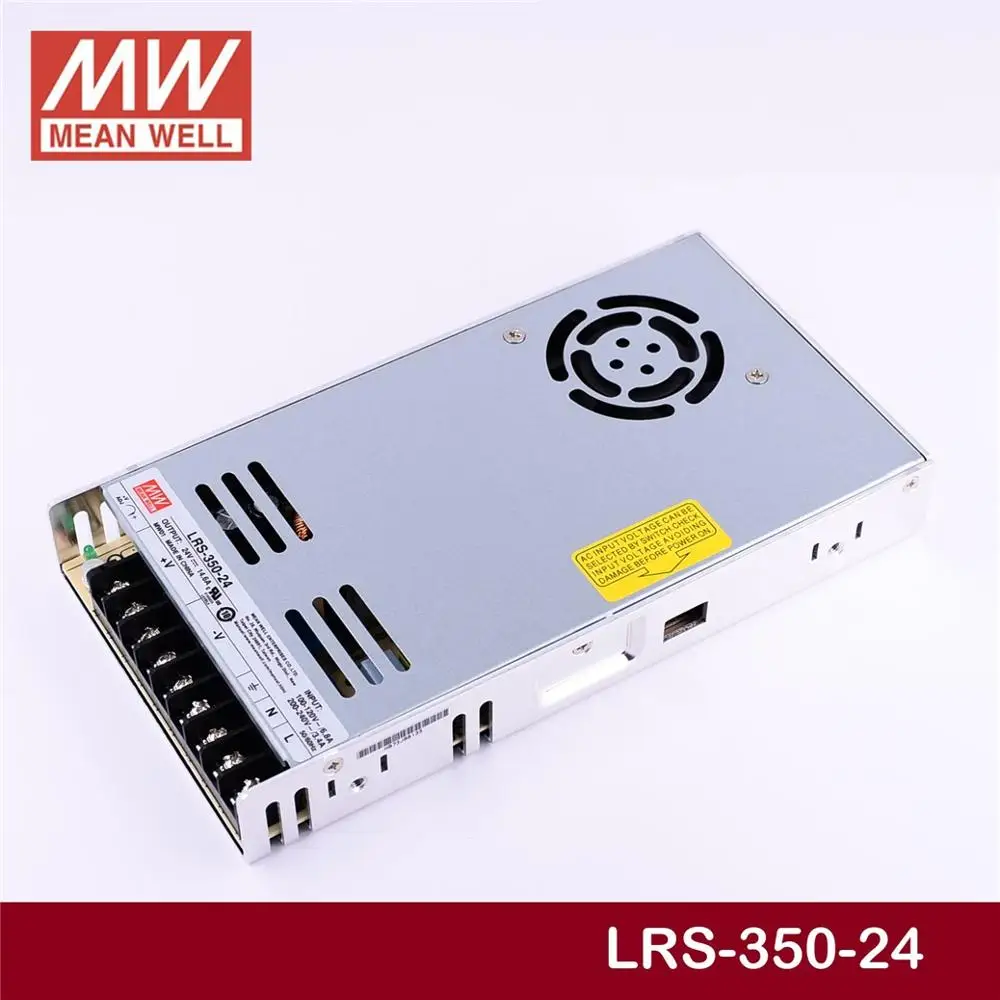 Цена MEAN WELL LRS-350-24 24V 14.6A meanwell LRS-350 350,4 W одиночный выход импульсный источник питания [Hot5]