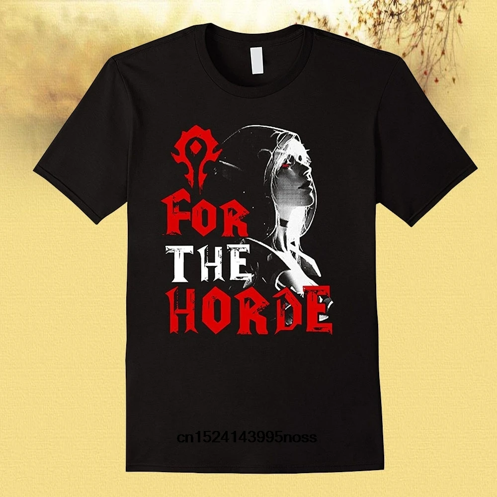 Fashion Man Horde Sylvanas Winfunner Wow T-Shirt Casual Top Uomo O Collo T Shirt Adulto