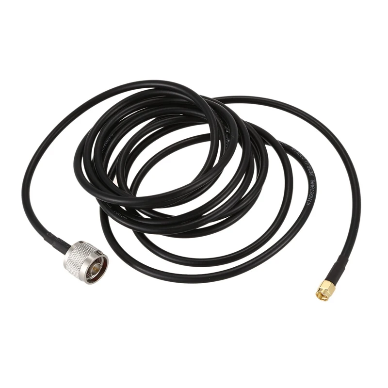 3m/10ft N male to RP-SMA plug(female in) Pigtail Cable RG58 for wifi antenna Gold