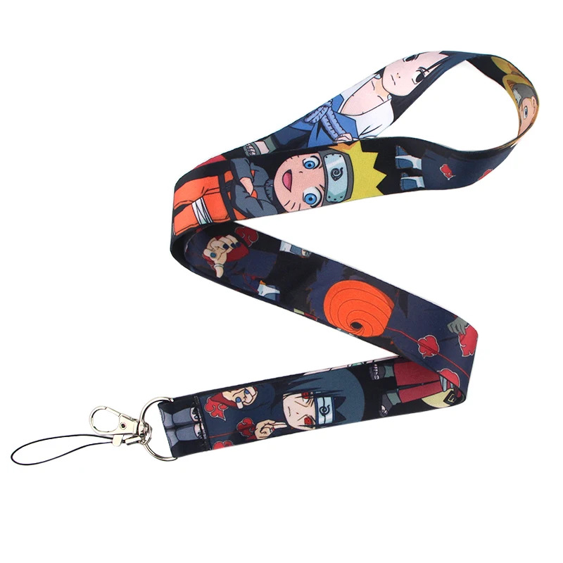 P3993 Dongmanli брелок с символикой Наруто Lanyards держатель удостоверения личности ID карта Пропуск Тренажерный зал мобильный бейдж держатель ключевой ремень
