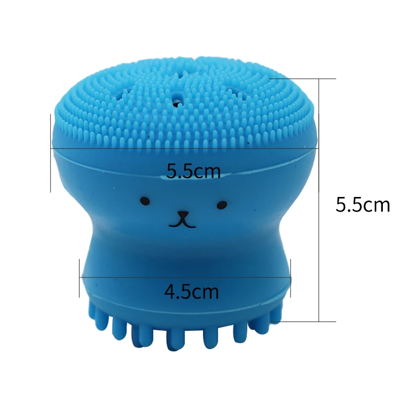 Силиконовая поролоновая Очищающая щетка для чистки лица в форме осьминога
