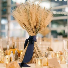 

50PC Natural Dried Flower Wheat Ear Flowers Bouquet Real Plants Wedding Ornaments Home Table Decor DIY Party Christmas New Year