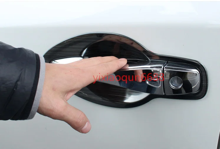 Для Nissan Teana Altima 2013- черная титановая дверная ручка Чаша декор крышка отделка 4 шт