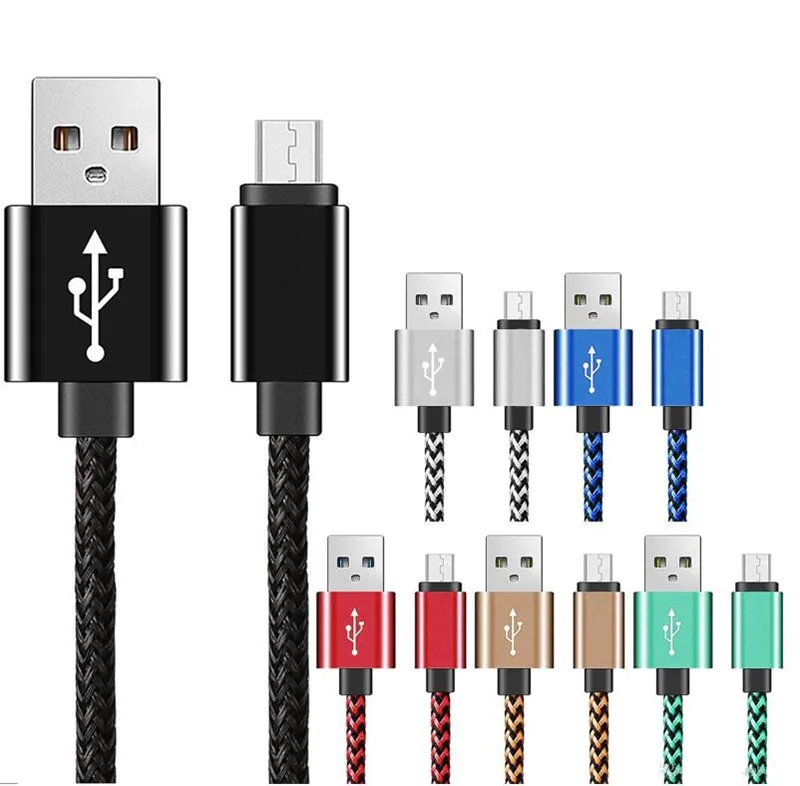 50 шт. Высокое качество Micro USB кабель зарядное устройство Шнур провода для samsung Galaxy синхронизации данных телефонный кабель для HTC LG Sony Android телефон