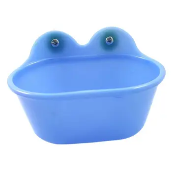 

New Arrival Bird Bath Tub Bowl Basin Hanging Birdbath Toy Pet Parrot Food Feeder With Mirror