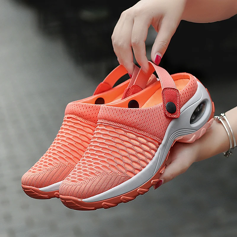 Women Casual Increase Cushion Sandals Non-slip Platform Sandal Mesh Outdoor Walking Slipper women sandals