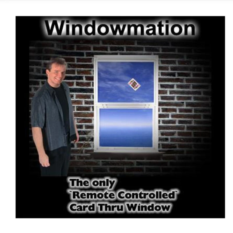 WindoMation Remote Control Card Thru Window Magic Trick,Stage Magic