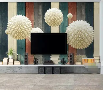 

CJSIR Custom Wallpaper for Walls 3 D Polygonal Sphere Board Water Pattern Modern TV Corridor Background Wall 3d Wallpaper