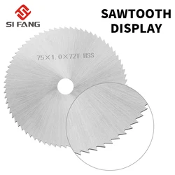 Disque de coupe circulaire pour meuleuse d'angle, 3 pouces, lame de scie HSS 72 dents, accessoires pour outils électriques multifonctions 