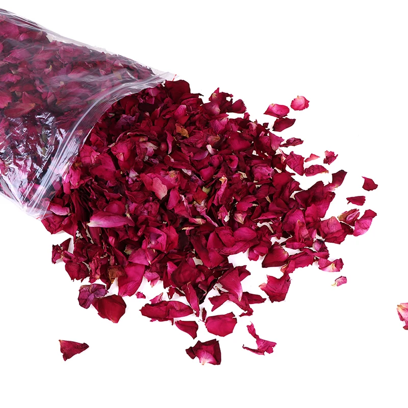 100% New Natural Fragrance Dried Rose Petals Wedding and Party Table Confetti Decoration Biodegradable Rose Petal 100/200g