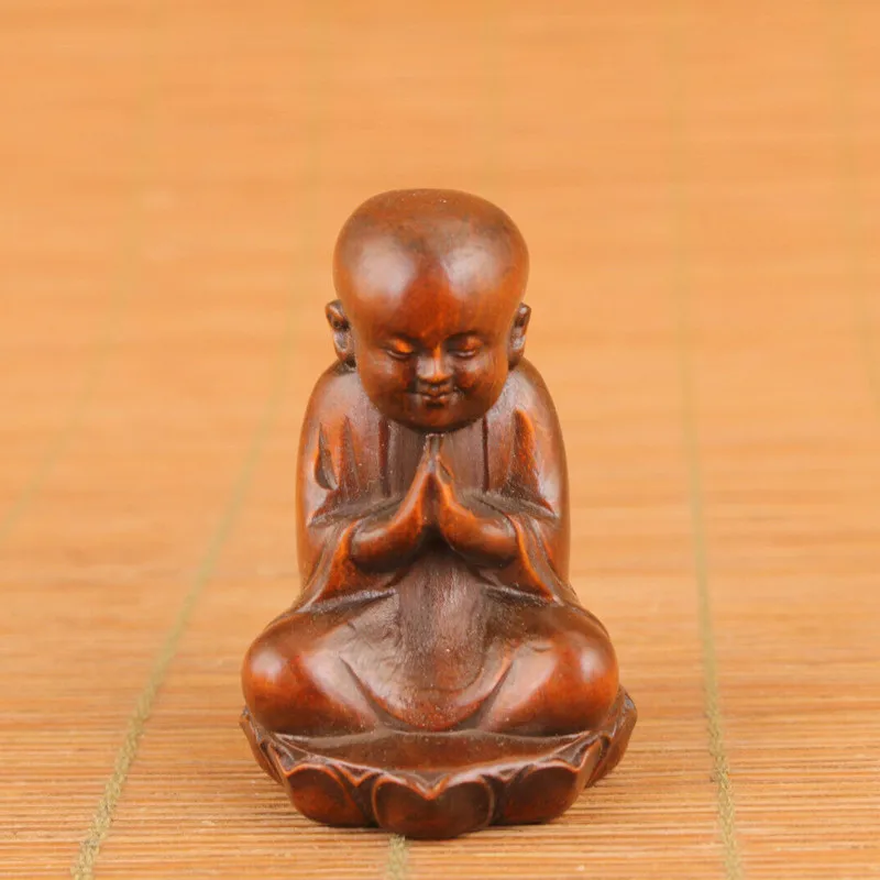 Благословение китайская статуя Будды ящикса собирать Netsuke | Дом и сад
