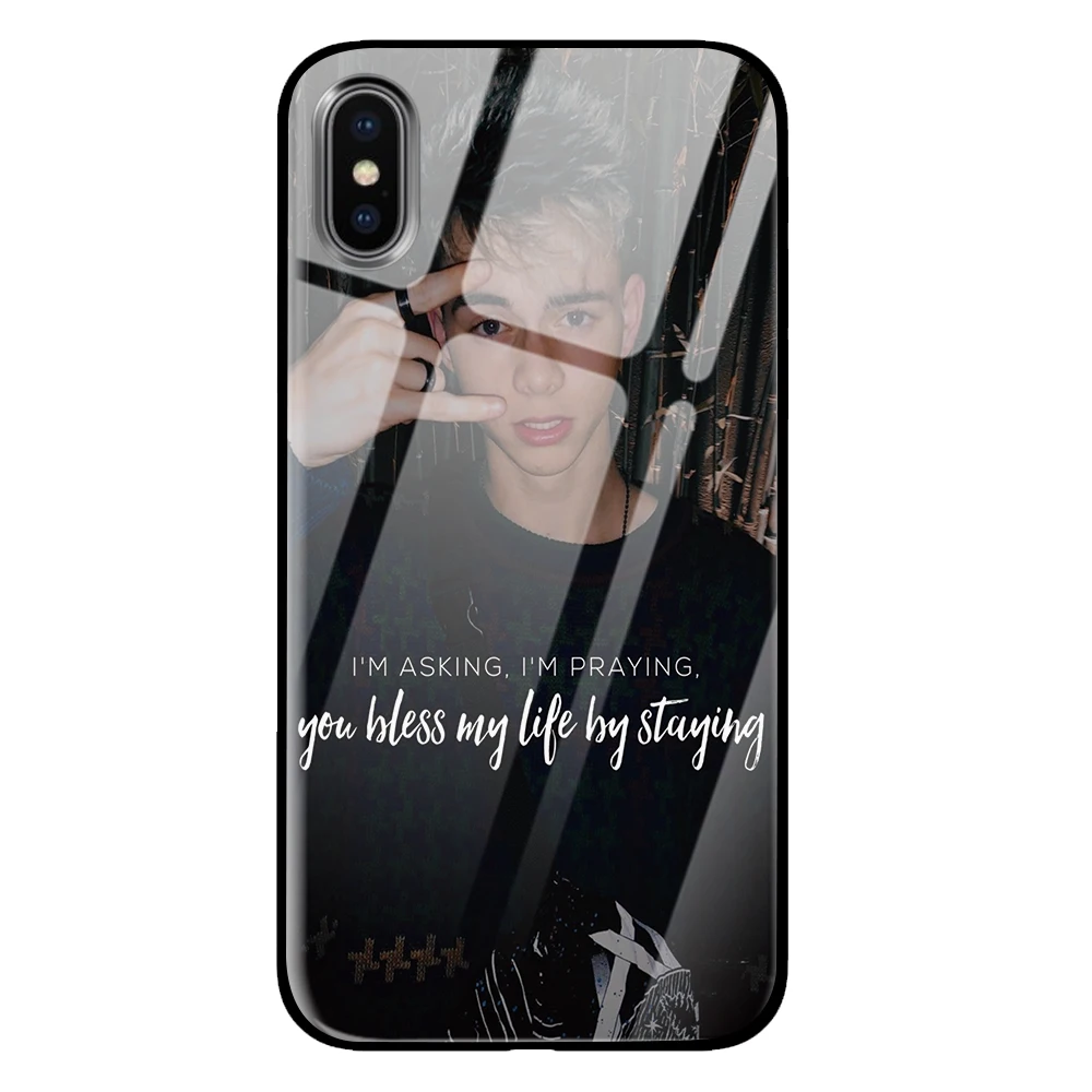Почему бы нам не Corbyn Besson закаленное стекло телефонные чехлы для iPhone 5 5S SE 6 6s 7 8 Plus X XS Max XR задняя крышка - Цвет: 3