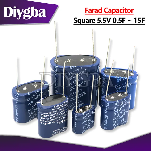 2PCS super kondensator farad kondensator 2,7 V 2F 3,3 F 4F 4,7 F