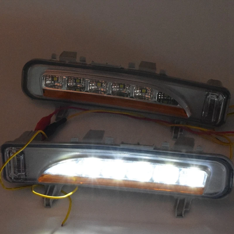 Светодиодный для DRL Дневной светильник противотуманная фара автомобиля 12V для бега светильник s для Ford Edge 2009