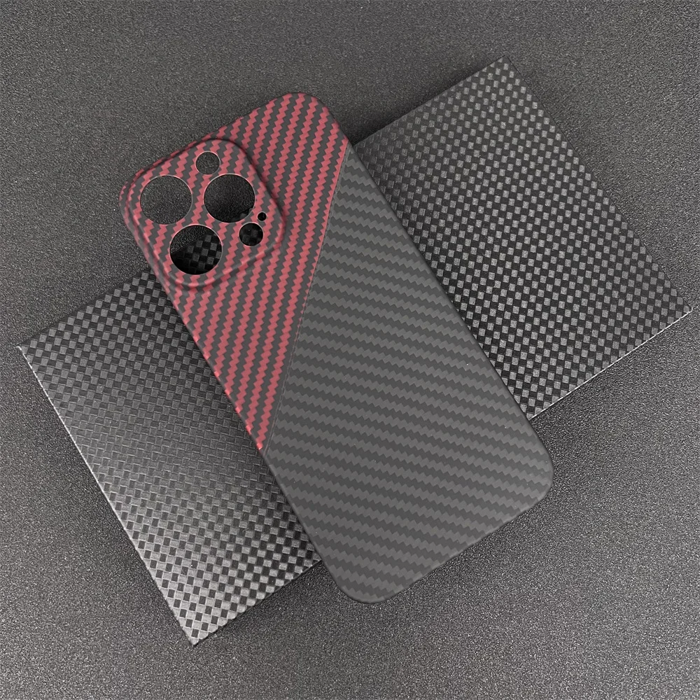Real Carbon Fiber Lens Protection Phone Case For iPhone 13Pro 13 Pro Max Carbon Fiber Hard Cover Cases
