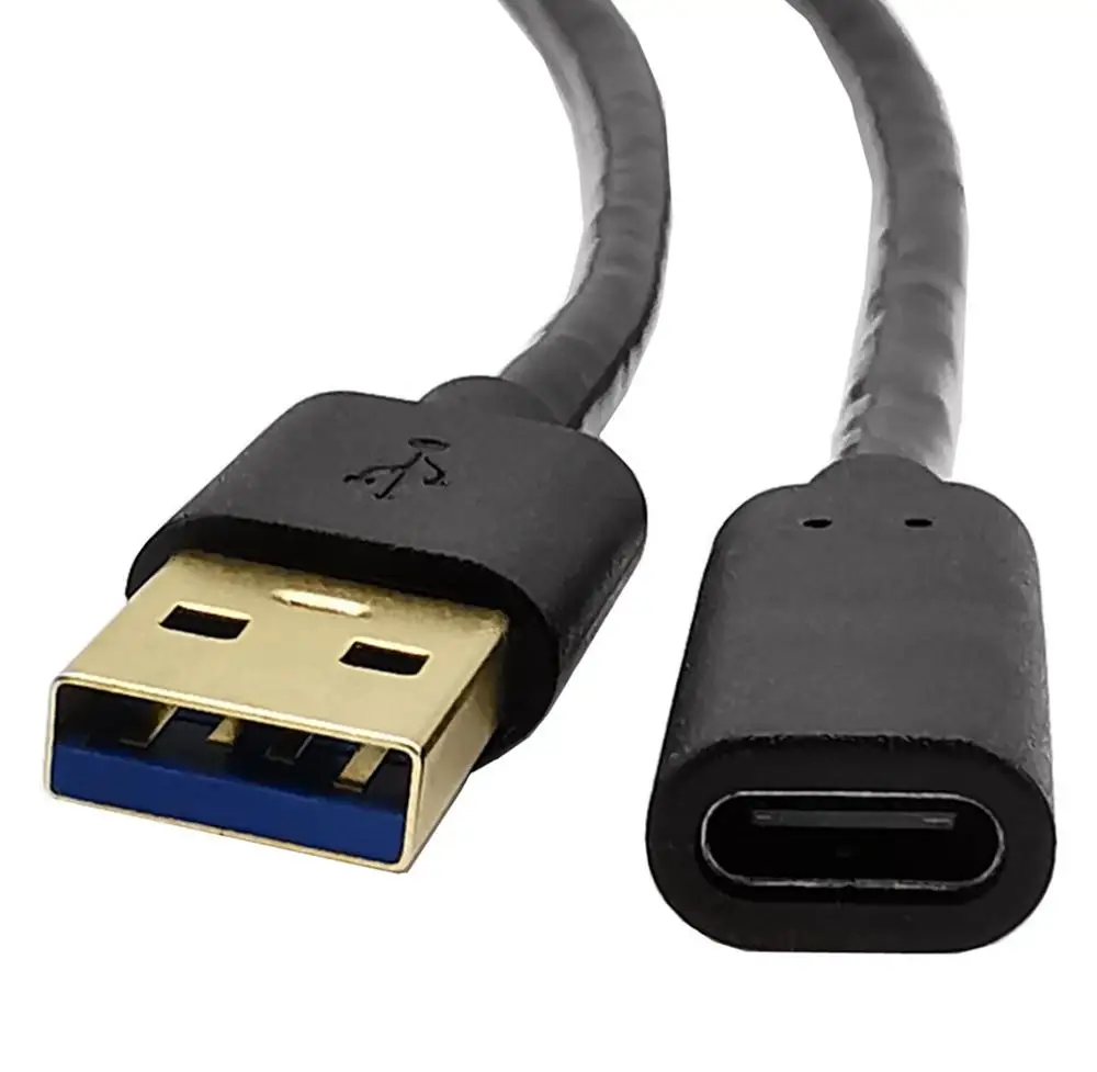 USB A к C Кабель адаптер тип 3 0 папа type Женский конвертер данных и зарядки для