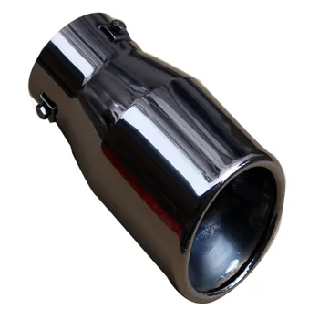 

Universal 3" Inch 76mm Caliber Car Tail Exhaust Muffler Rear Pipe Tip Cover Accessories Fit 51mm-68mm Diameter